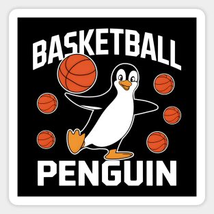 Basketball Penguin Funny Animal Sports Magnet